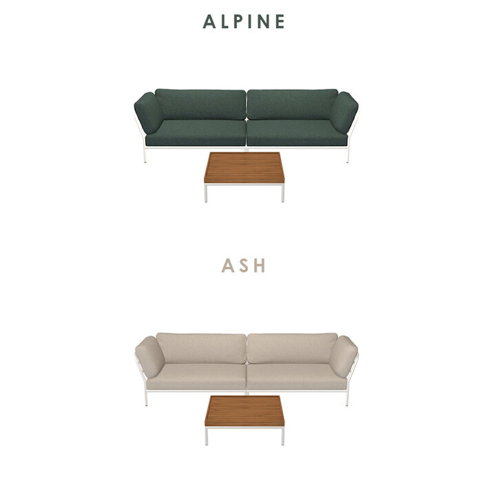 Houe Level Loungeset de jardin 7 White frame - Houe