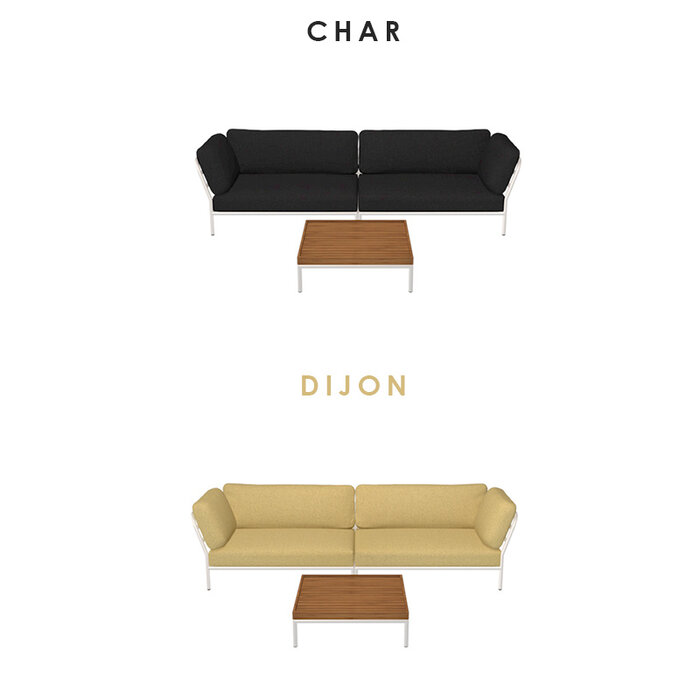 Houe Level Loungeset de jardin 7 White frame - Houe