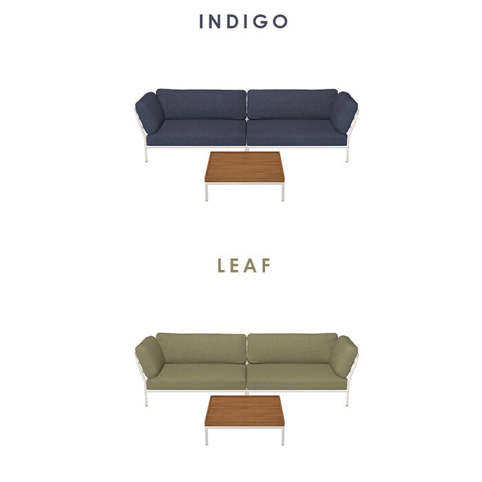 Houe Level Loungeset de jardin 7 White frame - Houe