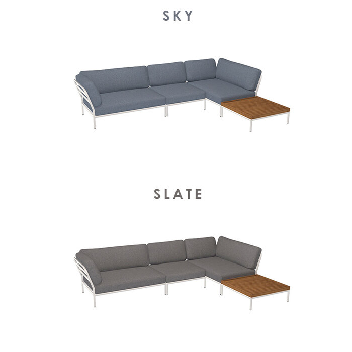 Houe Level Loungeset tuin 8 White frame - Houe