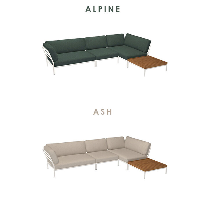 Houe Level Loungeset de jardin 8 White frame - Houe