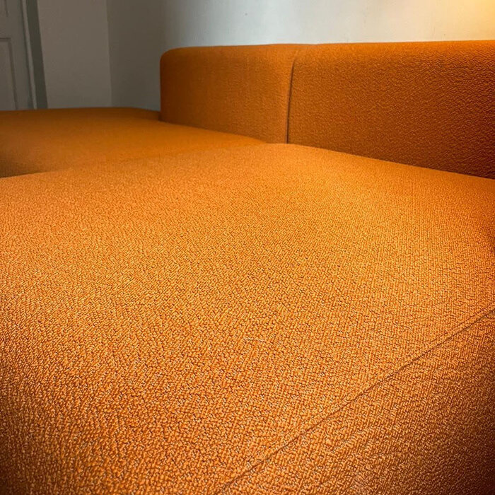 HAY Mags Sofa Low Armrest Comb. 2 Flamiber Mandarin - HAY