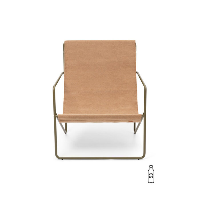 Fermliving Desert Lounge Chair - Frame Olive / Sand - Fermliving