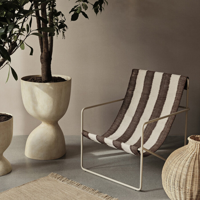 Fermliving Desert Lounge Chair - Frame Black / Olive - Fermliving