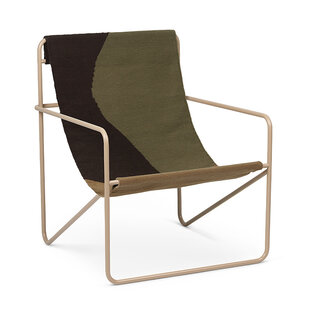 Fermliving Desert Lounge Chair - Frame Cashmere / Dune