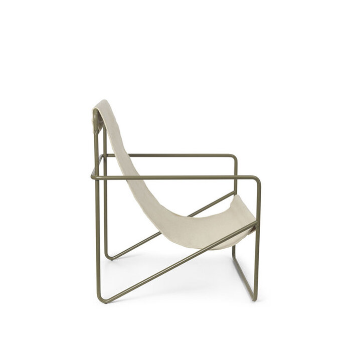 Fermliving Desert Lounge Chair - Frame Olive / Cloud - Fermliving