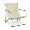 Fermliving Desert Lounge Chair - Frame Olive / Cloud