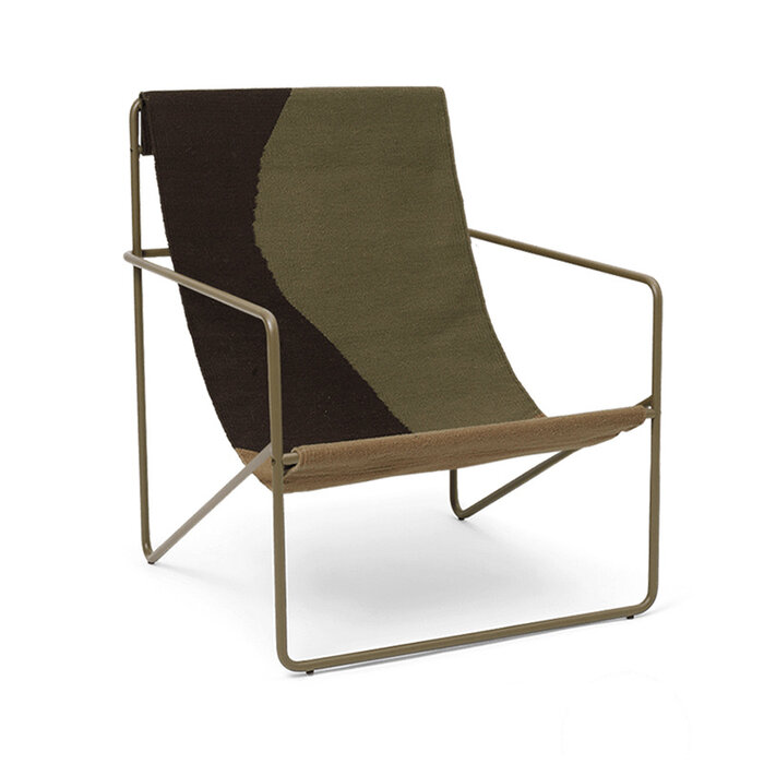 Fermliving Desert Lounge Chair - Frame Olive / Dune - Fermliving