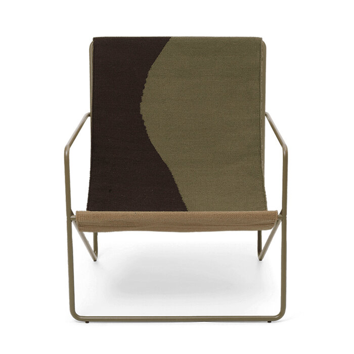 Fermliving Desert Lounge Chair - Frame Olive / Dune - Fermliving
