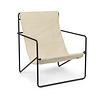 Fermliving Desert Lounge Chair - Frame Black / Cloud