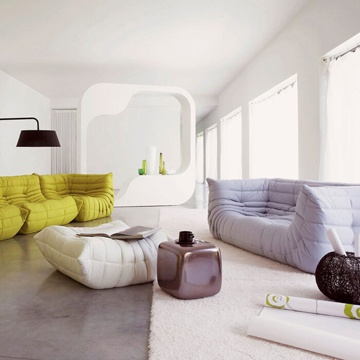 Ligne Roset Canapé 2 places Togo avec accoudoirs - Ligne Roset