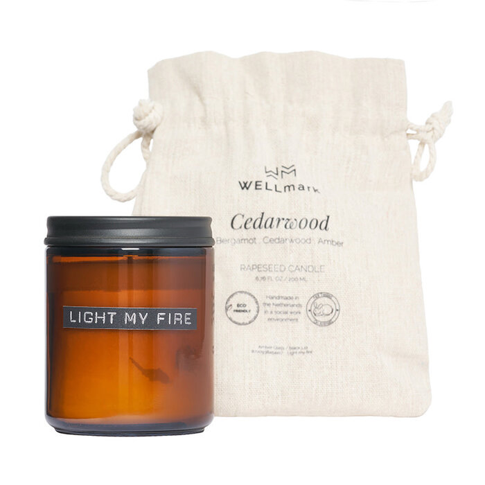 Wellmark Geurkaars Amber/Black 'Light My Fire'