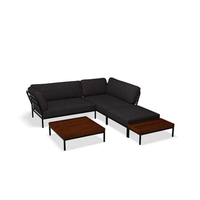 Houe Level Loungeset tuin 6 Dark Grey frame - Houe