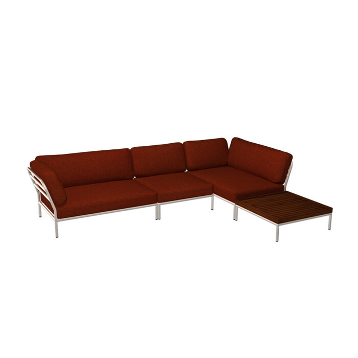 Houe Level Loungeset de jardin 8 White frame - Houe