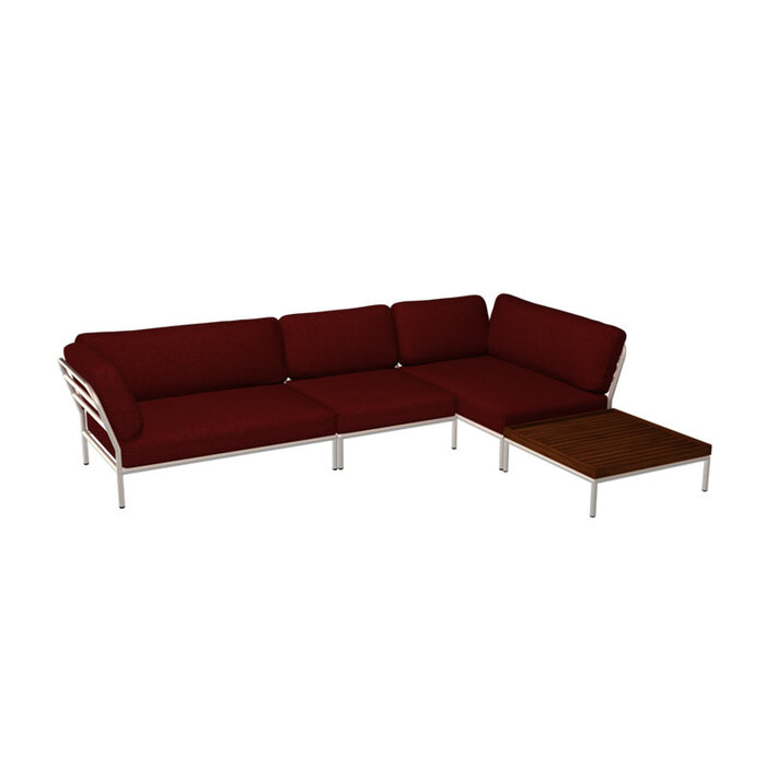 Houe Level Loungeset de jardin 8 White frame - Houe