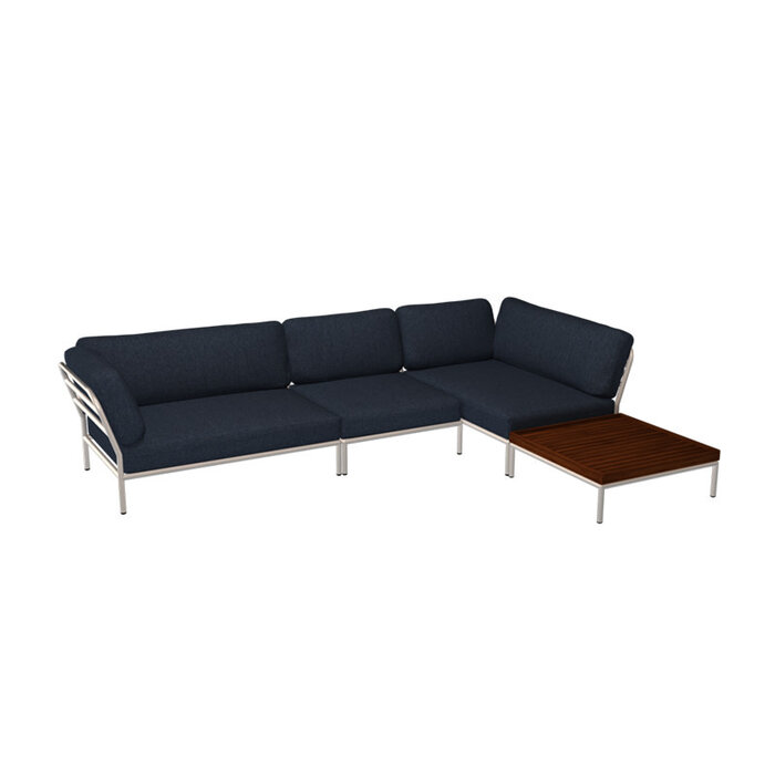 Houe Level Loungeset de jardin 8 White frame - Houe