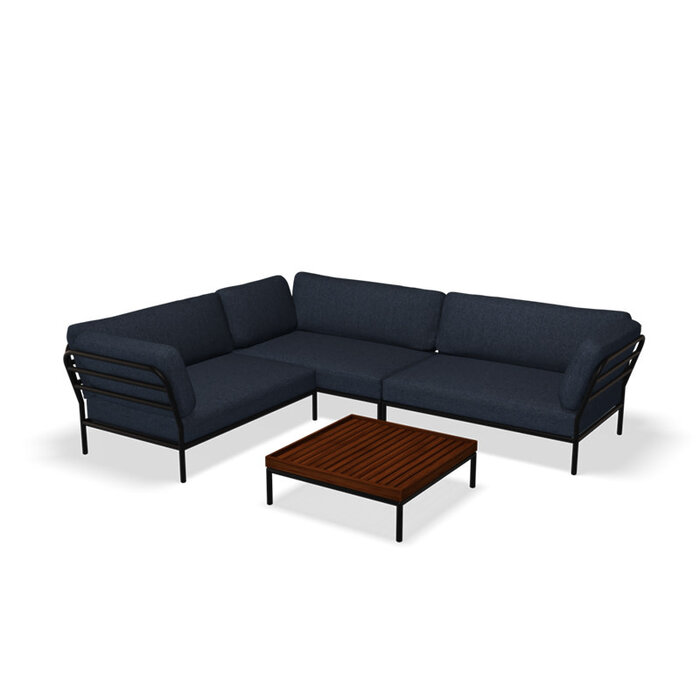 Houe Level Loungeset de jardin 9 Dark Grey frame - Houe