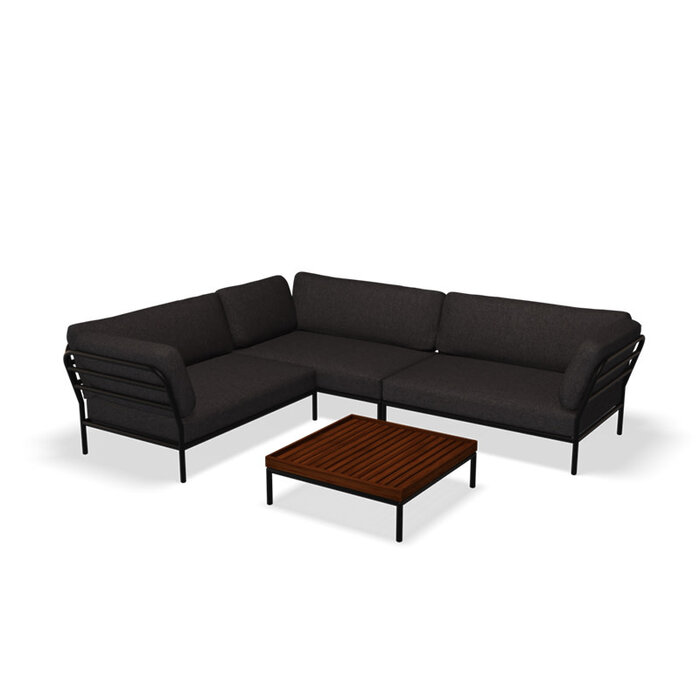 Houe Level Loungeset tuin 9 Dark Grey frame - Houe