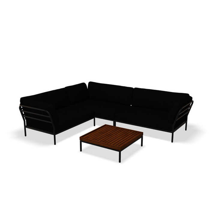 Houe Level Loungeset de jardin 9 Dark Grey frame - Houe