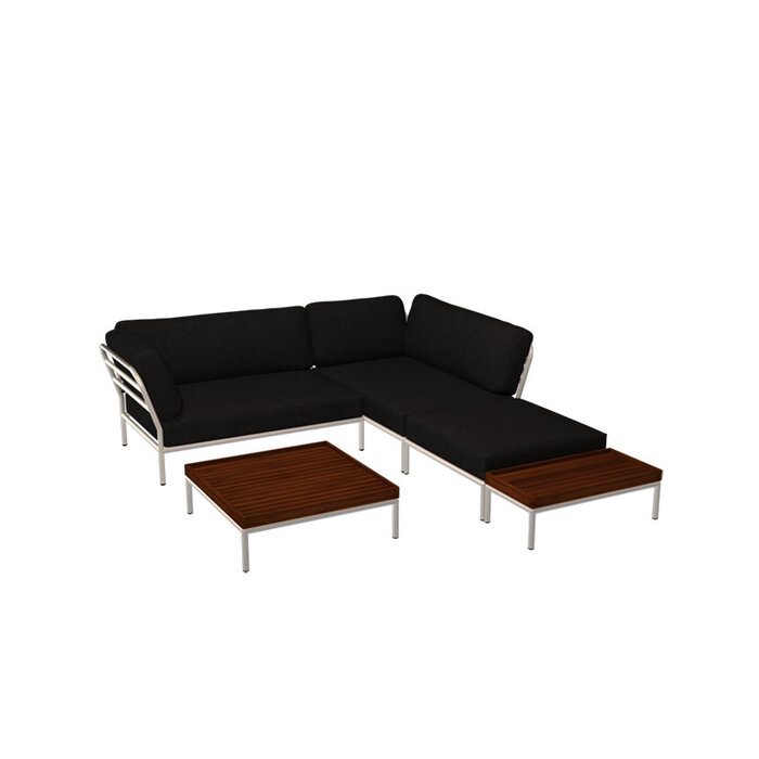 Houe Level Loungeset de jardin 2 White frame Alpine - Houe