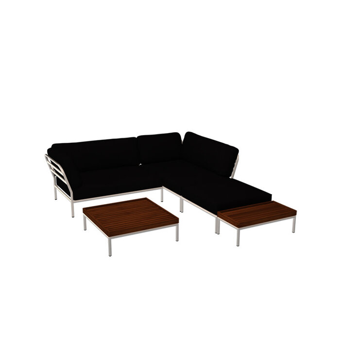 Houe Level Loungeset de jardin 2 White frame Alpine - Houe
