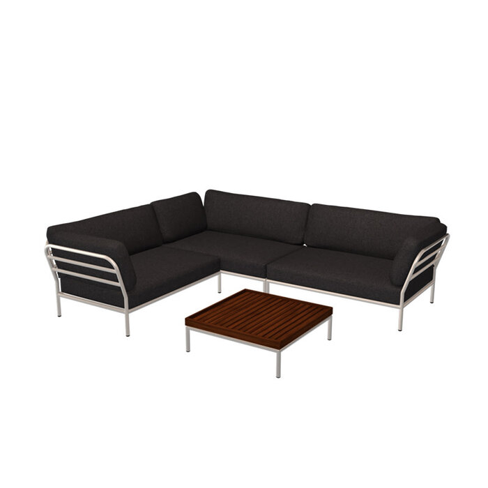 Houe Level Loungeset tuin 5 White frame - Houe