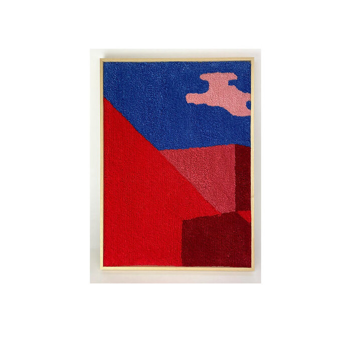Fabric Fabrik Wandtapijt Red House Pink Cloud - 53x73cm