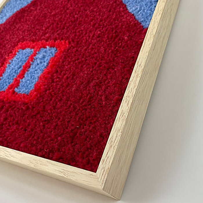 Fabric Fabrik Wandtapijt My Red Roof - 33x43cm