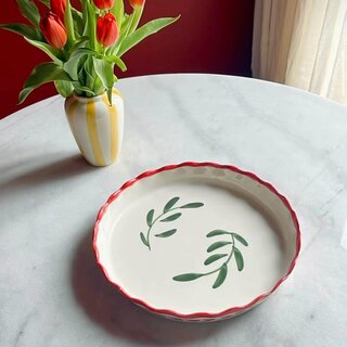 Val Pottery Taartvorm Red