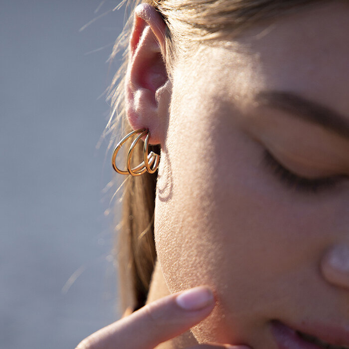 Bandhu Boucles d'oreilles Wire