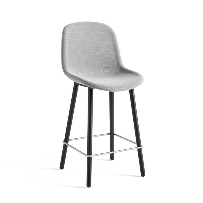 HAY Neu 12 Tabouret de bar Chêne noir laqué doux - HAY