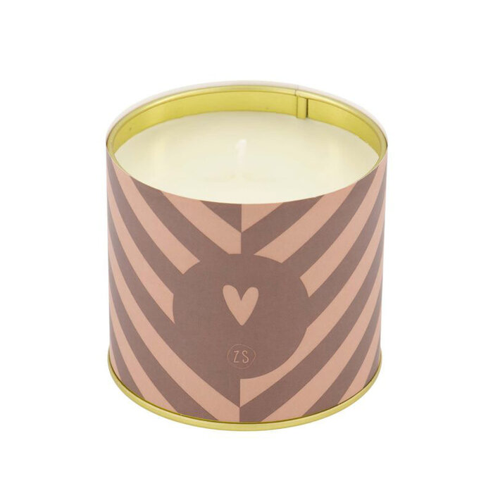 Zusss Geurkaars in blik Hartje - Roestbruin - Zusss