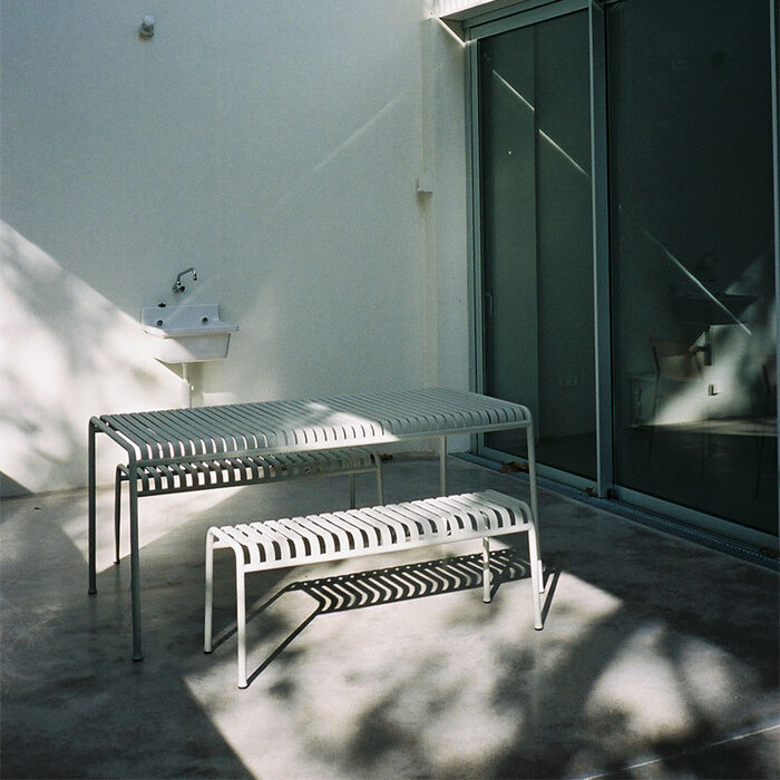 HAY Palissade set de jardin (Table 170cm + 2x Banques)