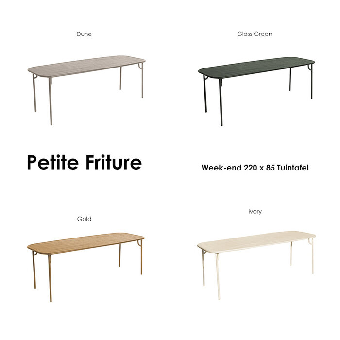 Petite Friture Week-end 220 x 85 table de jardin