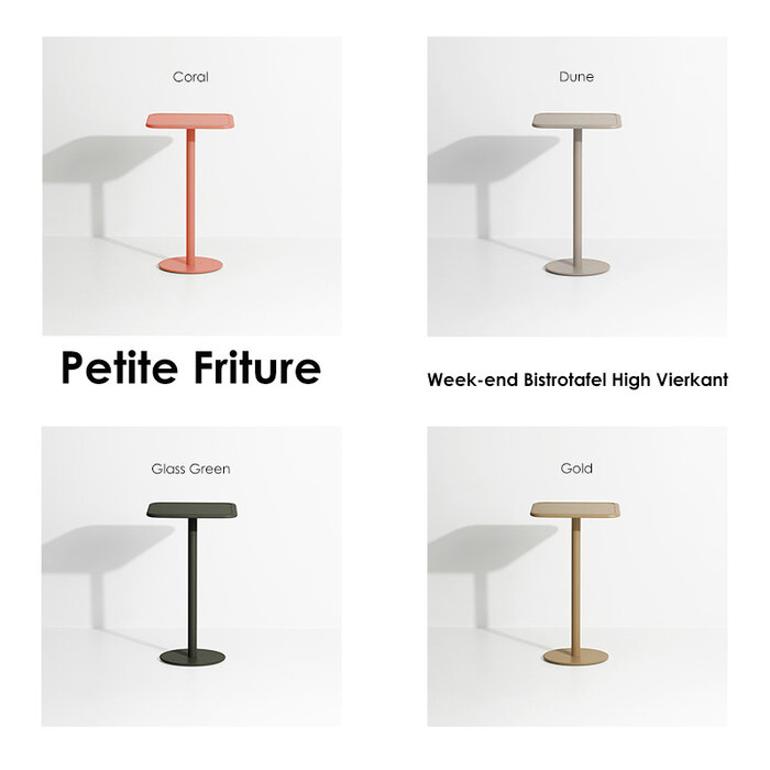 Petite Friture Week-end high table square outdoor - Petite Friture