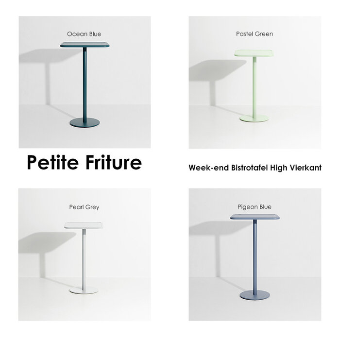 Petite Friture Week-end high table square outdoor - Petite Friture
