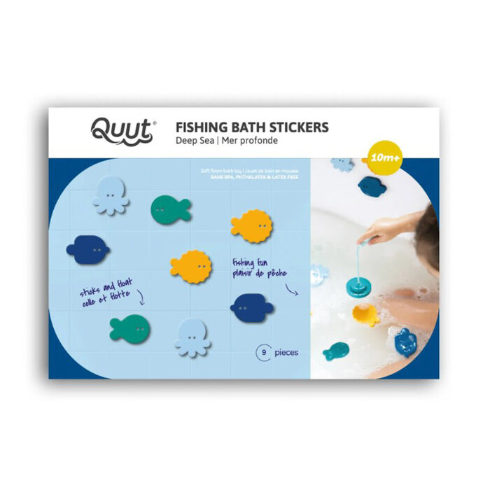 Quut Jeu de poissons Autocollants de bain Deep Sea - Quut