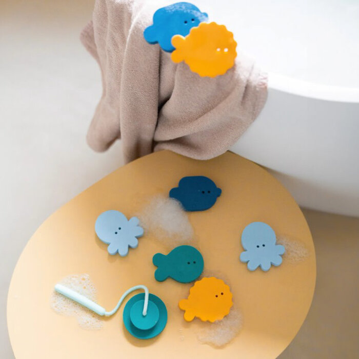 Quut Jeu de poissons Autocollants de bain Deep Sea - Quut