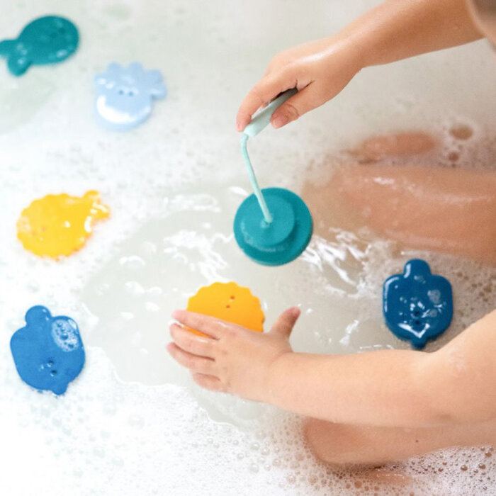Quut Jeu de poissons Autocollants de bain Deep Sea - Quut