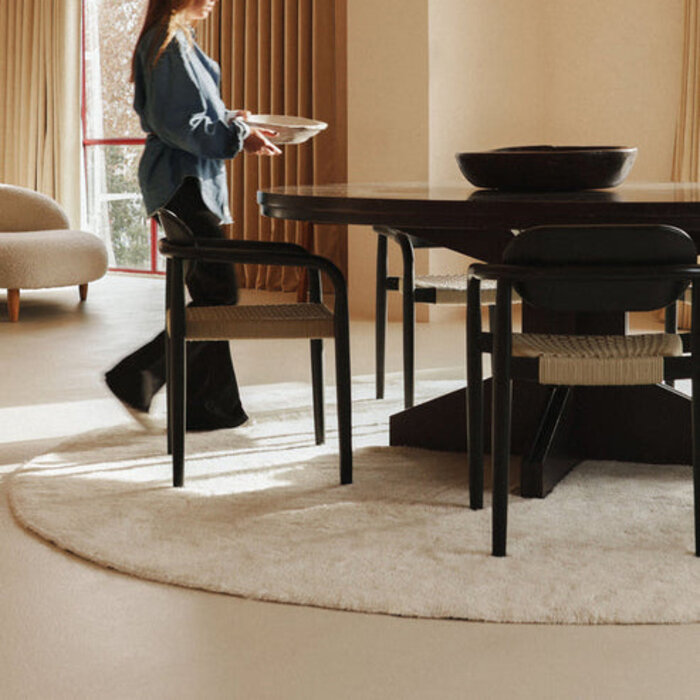 Lorena Canals Silhouette ronde - tapis en laine lavable - Lorena Canals