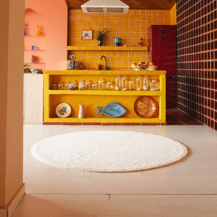 Lorena Canals Silhouette ronde - tapis en laine lavable - Lorena Canals