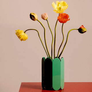 HAY Arcs vase S Green
