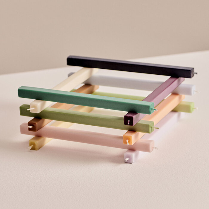 HAY Bougie Square (Lot de 4) - Pastel - HAY