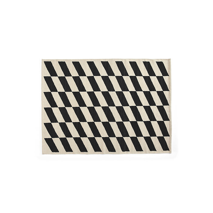 HAY Shift Kelim tapis - Black - HAY