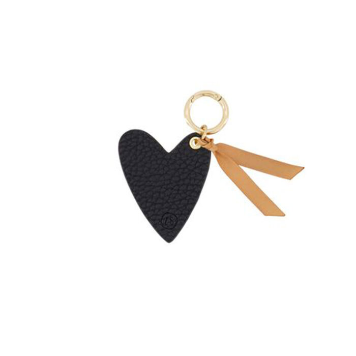 Zusss Porte-clés en forme de cœur Noir - Zusss