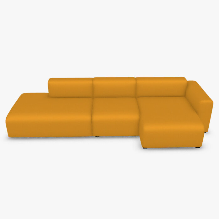 HAY Mags Sofa Low Armrest (showroom) - Metaphor Bumblebee 033 - HAY