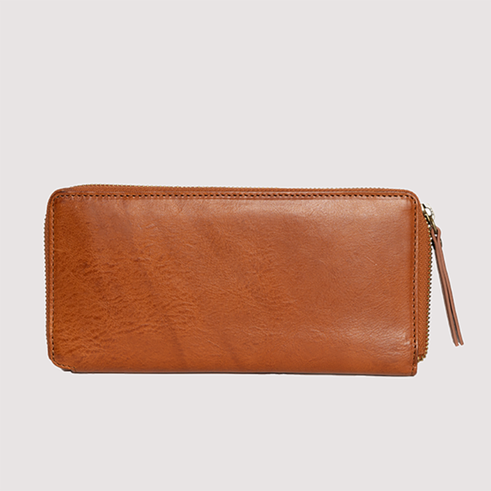 O MY BAG Portemonnaie Sonny Cognac Stromboli Leather - O My Bag