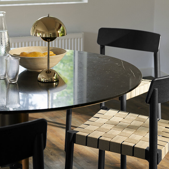 &Tradition Table ronde In Between SK12 Ø120 cm Base noire - &Tradition