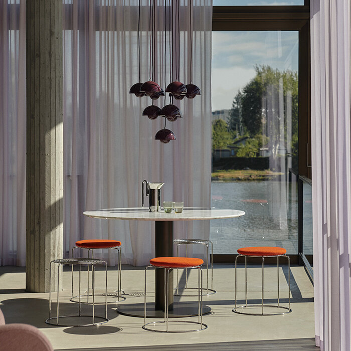 &Tradition Ronde Tafel In Between SK12 Ø120 cm Brons Onderstel - &Tradition