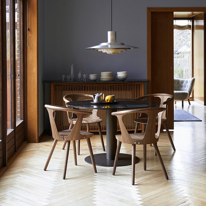 &Tradition Ronde Tafel In Between SK12 Ø120 cm Brons Onderstel - &Tradition